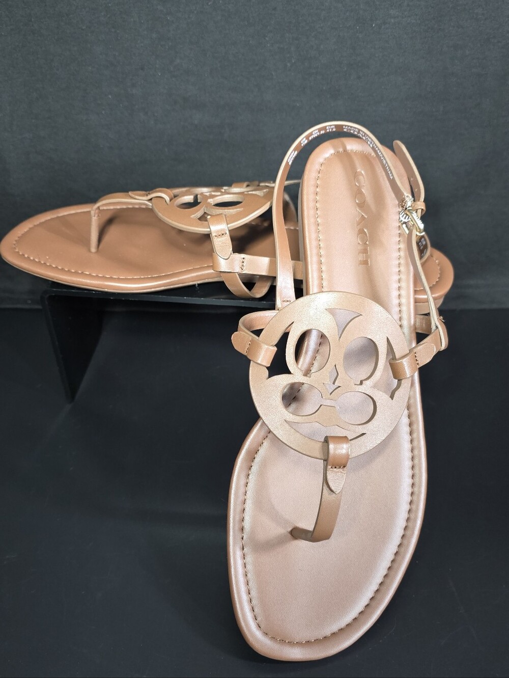 COACH Jaci Leather Sandal – Saddle – Women’s Size 11 – New in Box - Picture 5 of 10